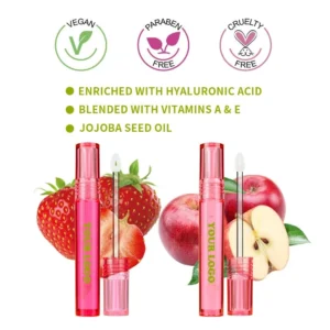 Hydrating Plumping Lip Care Oil, Anti-Dry Crack Lip Line Reducing Nourishing Daily Lip Balm