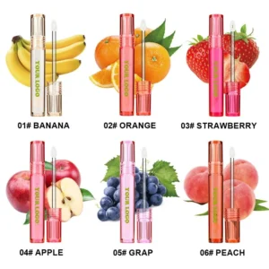 Hydrating Plumping Lip Care Oil, Anti-Dry Crack Lip Line Reducing Nourishing Daily Lip Balm