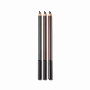 Dual End Wooden Eyebrow Pencil, Ultra Fine Sharpenable Waterproof Brow Definer & Hard Core Gel Eyeliner