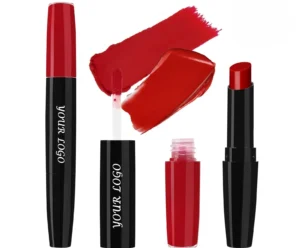 Dual End Mirror Hydrating Matte Non-Transfer Lipstick, Cup Proof Fade Resistant Brightening Long Wear Lip Makeup