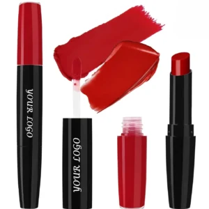 Dual End Mirror Hydrating Matte Non-Transfer Lipstick, Cup Proof Fade Resistant Brightening Long Wear Lip Makeup