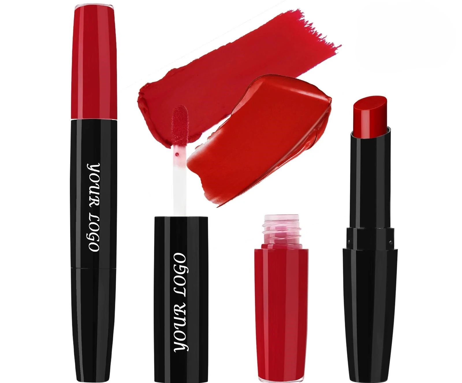 Dual End Mirror Hydrating Matte Non-Transfer Lipstick, Cup Proof Fade Resistant Brightening Long Wear Lip Makeup