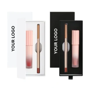 Factory Direct Small Batch Mixed Color Lip Makeup Kit, 12 Waterproof Lip Liners Plus 65 Shades Lip Gloss Private Label No Logo