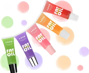 Fruit Flavor Mirror Finish Plumping Lip Oil, Hydrating Moisturizing Dudu Lips Tinted Lip Gloss