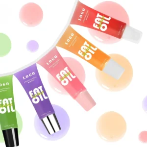 Fruit Flavor Mirror Finish Plumping Lip Oil, Hydrating Moisturizing Dudu Lips Tinted Lip Gloss