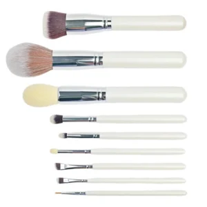 Full Set Wooden Handle Custom Makeup Brushes, Multi-color Eyebrow Brushes for Private Label Wholesale