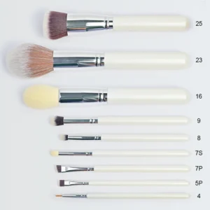 Full Set Wooden Handle Custom Makeup Brushes, Multi-color Eyebrow Brushes for Private Label Wholesale