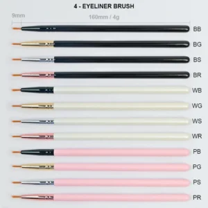 Full Set Wooden Handle Custom Makeup Brushes, Multi-color Eyebrow Brushes for Private Label Wholesale