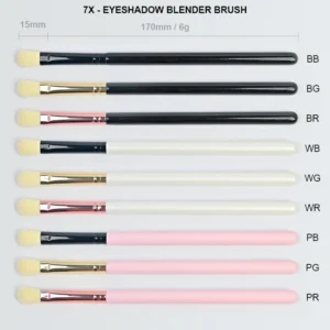 Full Set Wooden Handle Custom Makeup Brushes, Multi-color Eyebrow Brushes for Private Label Wholesale