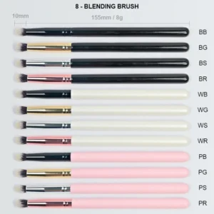Full Set Wooden Handle Custom Makeup Brushes, Multi-color Eyebrow Brushes for Private Label Wholesale