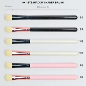 Full Set Wooden Handle Custom Makeup Brushes, Multi-color Eyebrow Brushes for Private Label Wholesale