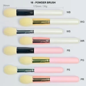Full Set Wooden Handle Custom Makeup Brushes, Multi-color Eyebrow Brushes for Private Label Wholesale