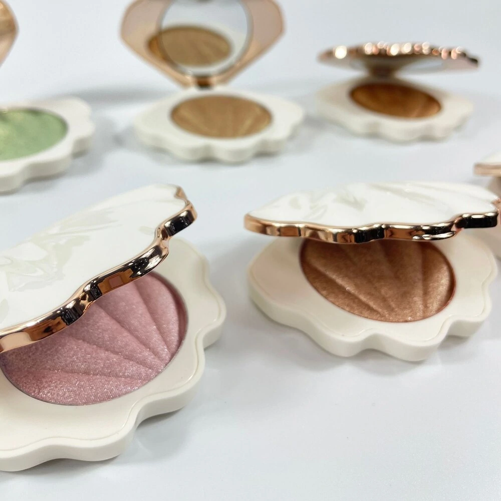 Shimmer Ginger Diamond Highlighter Palette, Multi-use for Tear Trough, Blush, Nose Shadow and Full Face Brightening Contour