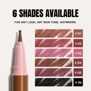 Waterproof Highly Pigmented Smooth Matte Liquid Lip Liner, Precise Natural Lip Contour Defining Long Wear Makeup