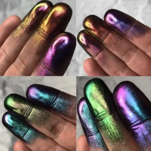 Iridescent Chameleon Diamond Glitter Shifting Eyeshadow and Face Highlighter Powder