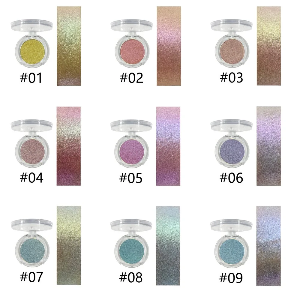 Iridescent Chameleon Diamond Glitter Eyeshadow and Highlighter for Eye & Face Brightening Makeup