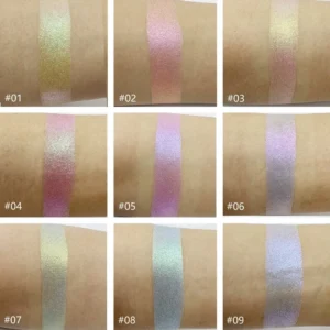 Iridescent Chameleon Diamond Glitter Eyeshadow and Highlighter for Eye & Face Brightening Makeup