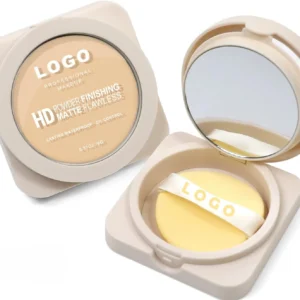 Wholesale Custom Private Label No Logo Large Waterproof Sweat Proof Oil Control Pressed Setting Powder, Non-Caking Concealing Touch Up Makeup