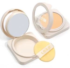 Wholesale Custom Private Label No Logo Large Waterproof Sweat Proof Oil Control Pressed Setting Powder, Non-Caking Concealing Touch Up Makeup