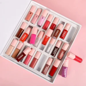 Wholesale Private Label No Logo Mini Bottle Lip Gloss Gift Set, Hydrating Long Wear Plumping Lip Makeup Kit