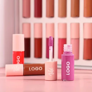 Wholesale Private Label No Logo Mini Bottle Lip Gloss Gift Set, Hydrating Long Wear Plumping Lip Makeup Kit