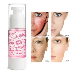 30ml No Logo Rose Facial Serum, Skin Brightening Fine Lines Reducing Hydrating Anti Wrinkle Moisturizing Facial Essence