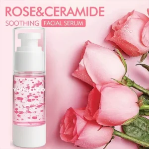 30ml No Logo Rose Facial Serum, Skin Brightening Fine Lines Reducing Hydrating Anti Wrinkle Moisturizing Facial Essence