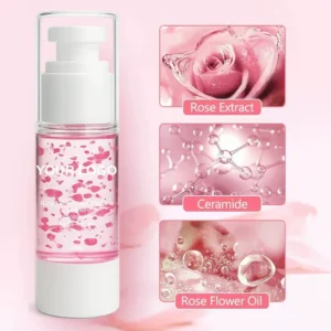 30ml No Logo Rose Facial Serum, Skin Brightening Fine Lines Reducing Hydrating Anti Wrinkle Moisturizing Facial Essence