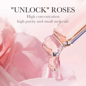 30ml No Logo Rose Facial Serum, Skin Brightening Fine Lines Reducing Hydrating Anti Wrinkle Moisturizing Facial Essence
