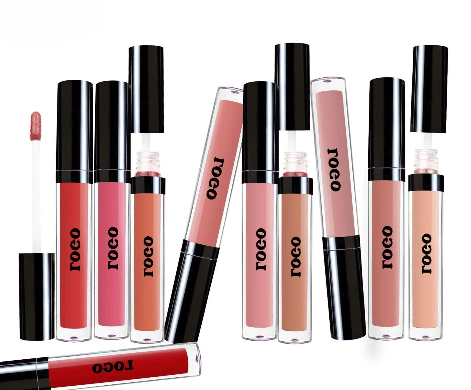 Nude Matte Cream Lip Mud Lip Gloss, Non-transfer Cup Proof Long Lasting Fade Resistant Lip Color
