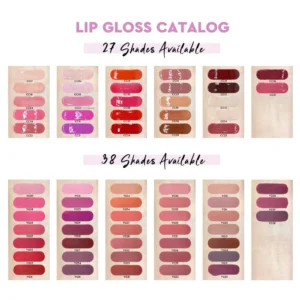 OEM Custom Private Label 12 Shades Lip Liner & 58 Shades Matte Lip Gloss Combination Gift Set Wholesale