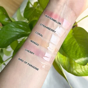 OEM Small Batch Private Label No Logo Clear Hydrating Plumping Lip Oil, Dewy Dudu Lips Nourishing Lip Gloss