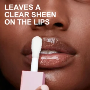 OEM Small Batch Private Label No Logo Clear Hydrating Plumping Lip Oil, Dewy Dudu Lips Nourishing Lip Gloss