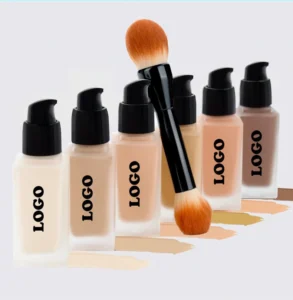 Oil-Control Long-Wear Liquid Foundation for Oily Skin, Non-Transfer Non-Caking Full-Coverage Concealing Base Makeup