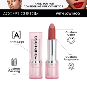 Private Label No Logo 12 Shades Jelly Pink Matte & Glossy Lipstick, Fade Resistant Long Lasting Hydrating Lip Balm