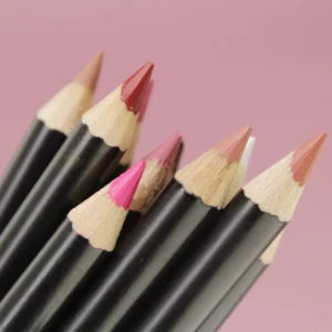 Private Label No Logo 25 Shades 3 In 1 Wooden Multi-function Lip Liner, Eyeliner & Eyebrow Definer Pencil