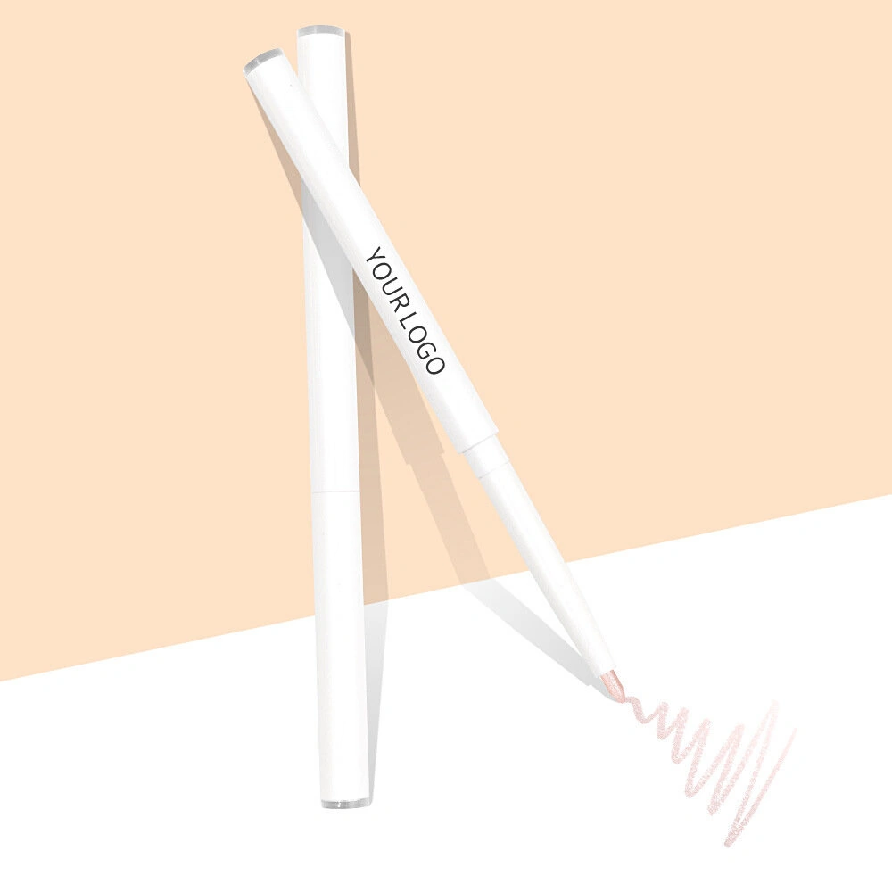 Private Label No Logo 2 In 1 Multi-use Tear Trough Highlighter Pen, Matte Shimmer Fine Glitter Eye Brightening Makeup Tool