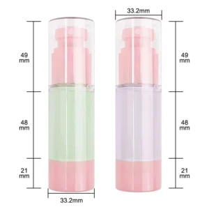 Private Label No Logo 2 Shades Hydrating Color Correcting Primer Foundation, Brightening Natural Skin Tone Base Makeup