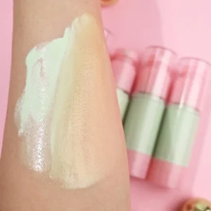 Private Label No Logo 2 Shades Hydrating Color Correcting Primer Foundation, Brightening Natural Skin Tone Base Makeup