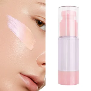 Private Label No Logo 2 Shades Hydrating Color Correcting Primer Foundation, Brightening Natural Skin Tone Base Makeup