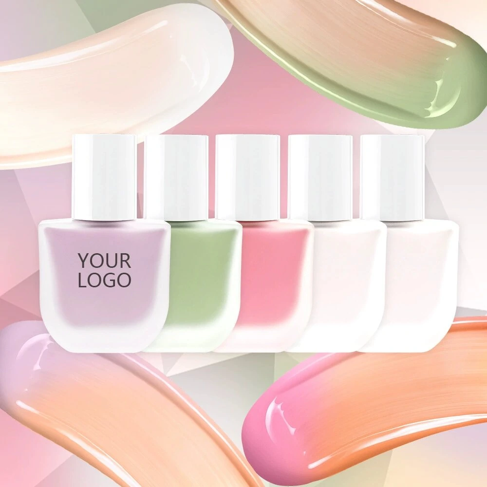 Private Label No Logo 2 Shades Hydrating Color Correcting Foundation, Brightening Natural Skin Tone Base Makeup