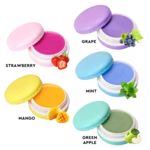 Private Label No Logo 3 Pcs Portable Macaron Hydrating Lip Balm, Long Lasting Anti Dry Crack Nourishing Travel Lip Care