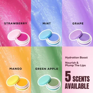 Private Label No Logo 3 Pcs Portable Macaron Hydrating Lip Balm, Long Lasting Anti Dry Crack Nourishing Travel Lip Care