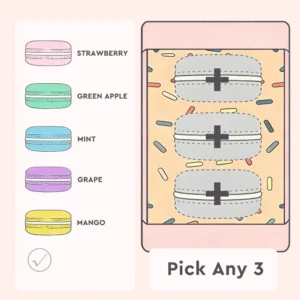 Private Label No Logo 3 Pcs Portable Macaron Hydrating Lip Balm, Long Lasting Anti Dry Crack Nourishing Travel Lip Care