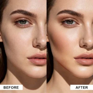 Private Label No Logo 3-Shade Waterproof Sweat-Proof All-in-One Highlight Blush Contour Palette, Highly Pigmented Long-Lasting Facial Makeup