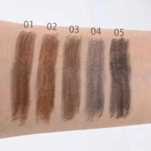 Private Label No Logo 5 Shades Dual-ended Retractable Waterproof Eyebrow Pencil Long Lasting Brow Definer