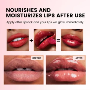 Private Label No Logo 6 Shades Fruit Flavor Hydrating Plumping Lip Oil, Clear Dewy Dudu Lips Nourishing Lip Gloss