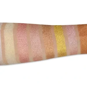 Private Label No Logo 8 Shades Shimmer Metallic Loose Highlighter Powder, Concealing Facial Brightening Contour Makeup