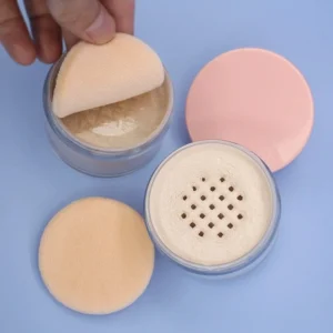 Private Label No Logo 9 Shades Oil Control Loose Setting Powder with Powder Puff, Concealing Long Wear Facial Finishing Makeup