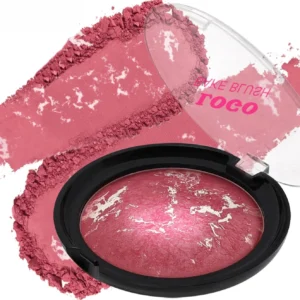 Private Label No Logo Baked Blush Powder, Matte Shimmer Mixed Multi-tone Highly Pigmented Long Wear Face Rouge